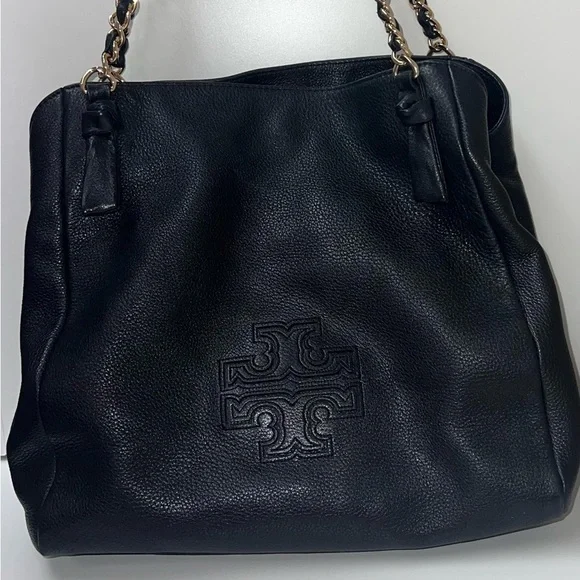 *Tory Burch- Black Tory Burch Large Harper Tote - Picture 3 of 12